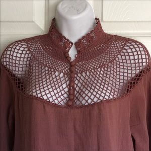 Free People top, burnt rust color
